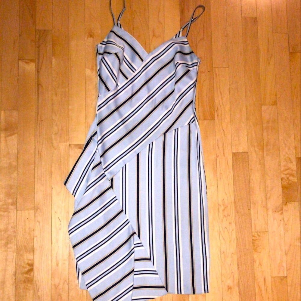 Baby Blue Striped Dress